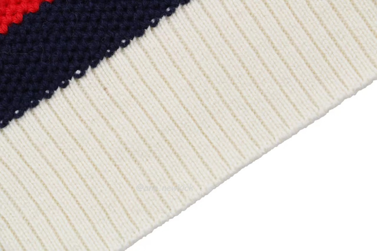 Gucci Logo Appliqued Striped Cotton Polo Shirt (2) - newkick.org